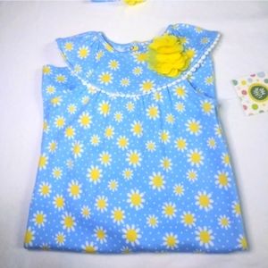 Little Me Blue Daisey Jumpsuit